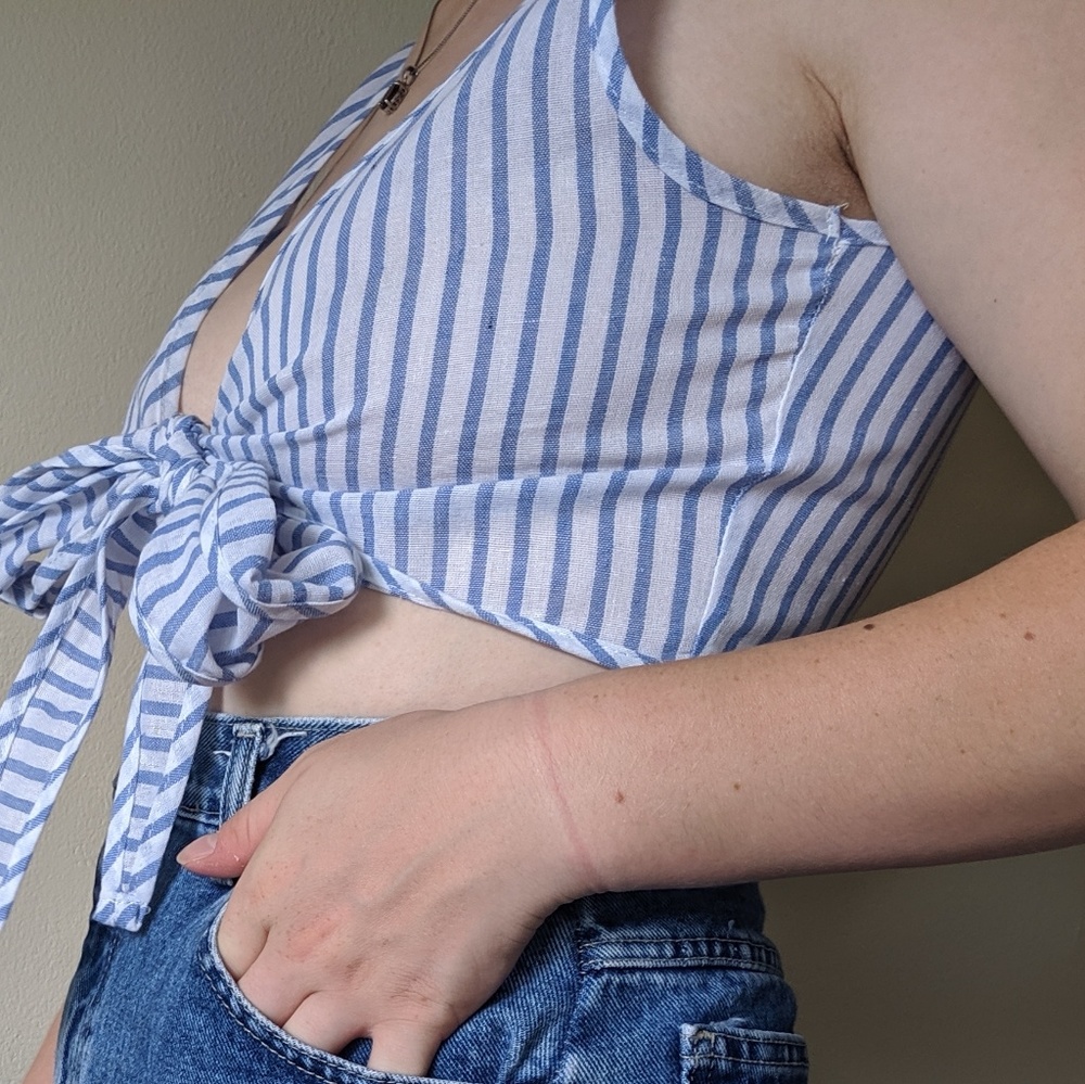 Wrap crop top